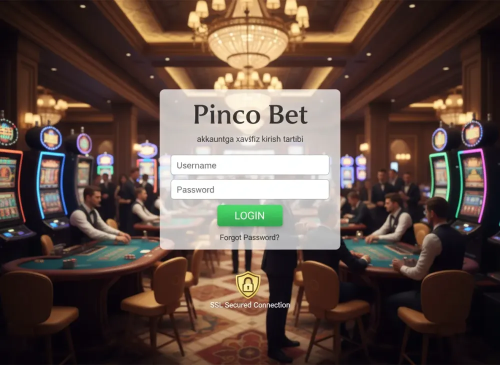 Pinco bet login orqali hisobga kirish yoʻriqnomasi